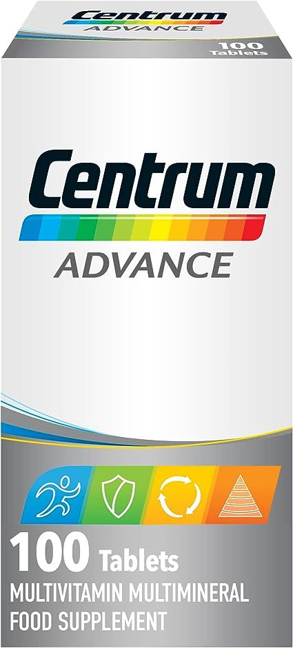 CENTRUM ADVANCE IS A COMPLETE DAILY MULTIVITAMIN WITH 24 KEY NUTRIENTS - VITAMINS AND MINERALS - Contains 24 individual vitamins and minerals, including all 13 essential vitamins, in one easy to swallow tablet. Each tablet includes, Vitamin C, Vitamin B12 and Vitamin D Centrum Women, Centrum Multivitamin, Multivitamin Tablets, Vitamin Deficiency, C Vitamin, Essential Nutrients, Vitamin B12, Bone Health, Vitamin D