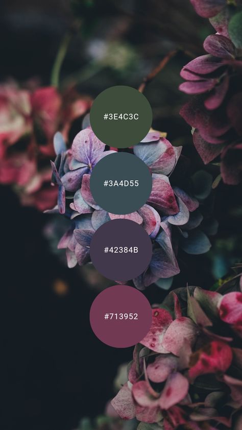 Plum And Teal Color Palette, Dark Color Pallets Colour Schemes, Plum Color Pallette, Plum And Green Living Room, Deep Purple Office, Teal And Plum Bedroom, Purple Bedroom Palette, Home Library Color Scheme, Plum Purple Color Palette