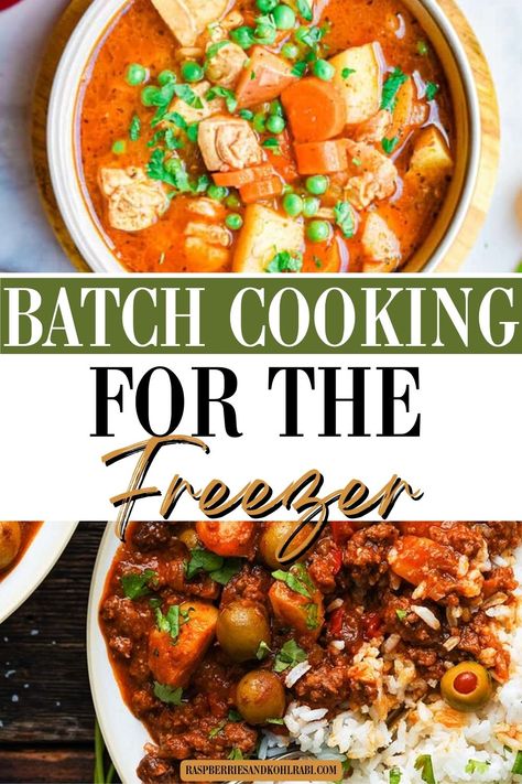 Dutch Oven Freezer Meals, Bulk Cooking Freezer, Slow Cooker Batch Cooking, Health Freezer Meals, Large Batch Freezer Meals, Batch Cooking Recipes Freezer Meals, The Best Freezer Meals, Batch Cooking Freezer Uk, Freezable Dinner Recipes