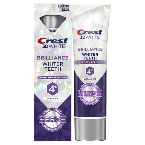 Crest 3D White Professional Ultra White Toothpaste - 3.8oz Crest 3d White Brilliance, Best Whitening Toothpaste, White Toothpaste, Crest Toothpaste, Dental Decay, Crest 3d White, Dental Cavities, Teeth Whitening Toothpaste, Whiter Teeth