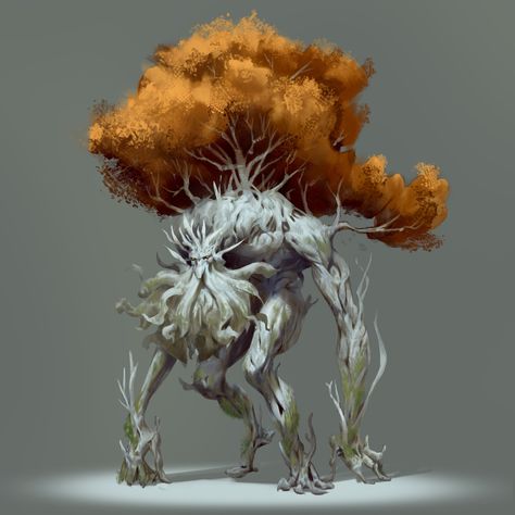 Dnd Concept, Forest Guardian, Plant Monster, Beast Creature, Creature Artwork, Paintings And Drawings, Monster Concept Art, Dungeons And Dragons Characters, Dnd Art