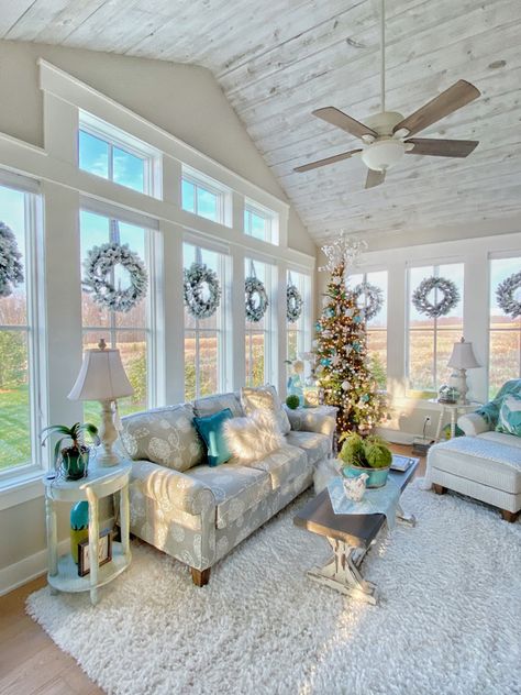 Plaids And Poppies, Sunroom Remodel, Tranquil Home, All Season Room, Asma Kat, Family Room Addition, 4 Season Room, 3 Season Room, Four Seasons Room