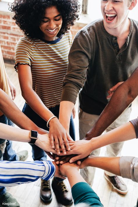 Happy People Photography, Friendship Group, People Working Together, Diverse People, Book Background, Hands In The Air, Hands Together, Group Activities, Business People