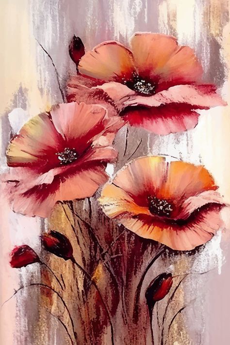 Peintures Coquelicots rouges à l'aquarelle N° s37743- acheter dans la boutique en ligne Uwalls. Matériaux écologiques. Bas prix. Livraison rapide dans toute la France Feather Hair Comb, Pastel Sec, Poppy Art, Feather Hair, Favorite Flower, Feathered Hairstyles, Yellowstone National, Yellowstone National Park, Art Abstrait