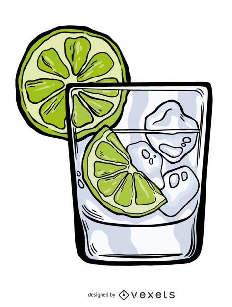 Having a drink? Or two? Check out this Gin Tonic illustration design, perfect for bars. Design available for commercial and promotional use, great for logos, business cards, presentations, motion graphics and more! Gin And Tonic Tattoo, A Drink Drawing, Drink Art Illustration, Drink Illustration Graphics, Gin Tonic Tattoo, Gin Tonic Illustration, Gin Illustration, Gin Art, Drink Drawing