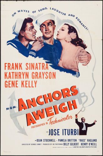 Kathryn Grayson, Old Movie Poster, Classic Films Posters, Film Vintage, Old Movie Posters, Anchors Aweigh, Metro Goldwyn Mayer, Musical Film, Anderson Cooper