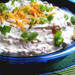 Dads Beef and Chive Dip - Allrecipes.com Chive Dip Recipes, Crawfish Dip, Chive Dip, Beef Dip, Dried Beef, Bagel Chips, Bagel Bites, Cheese Dip Recipes, Snack Dip