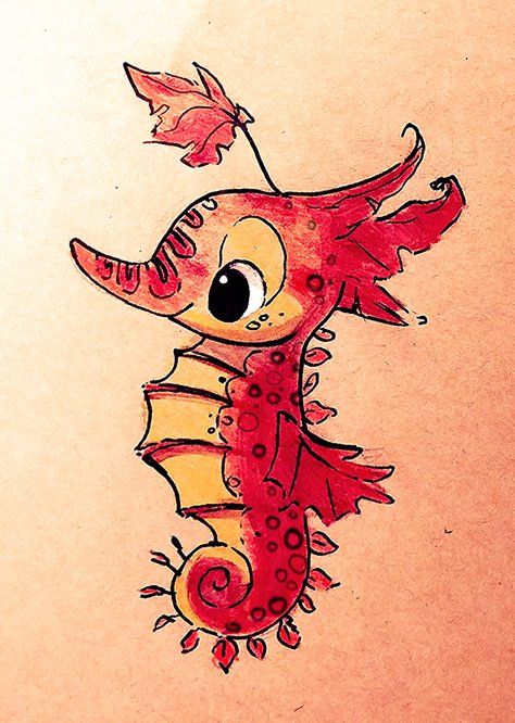 Seahorse Cartoon, Cryptid Creations, Seahorse Drawing, Piper Thibodeau, Mermaid Stories, Seahorse Art, Mermaid Clipart, Sea Horses, Bear Paintings