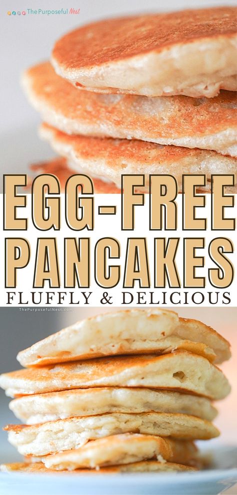 pancakes Breakfast Foods No Eggs, Egg Free Pancakes Glutenfree, Egg Replacement In Pancakes, Eggless Pancake Mix Recipe, Pancake Recipes Without Eggs, Pancake Mix Recipe Without Eggs, Pancake Mix Recipe No Egg, Homemade Pancake Mix Recipe No Egg, Fluffy Pancakes No Egg