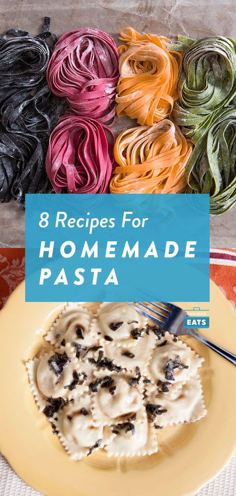 Pasta Recipes Homemade, Homemade Pasta Noodles, Noodle Recipes Homemade, Fresh Pasta Recipes, Homemade Pasta Dough, Pasta Dough Recipes, Homemade Pasta Recipe, Pasta Noodle Recipe, Italian Foods