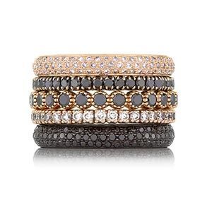 Black Diamond Band, Rose Gold Black Diamond, Black Diamond Bands, Chocolate Diamond, Eternity Band Diamond, Diamond Band, Stacking Rings, Diamond Bands, Unique Rings