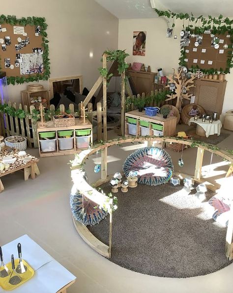 Early Years Room Set-Up Ideas for Nurseries and Reception Settings Reggio Inspired Classrooms Preschool, Hygge Classroom, Daycare Rooms Setup, Baby Room Ideas Early Years, Bedroom Decor Inspirations, Gym Christmas, Mini Home Gym, Childcare Rooms, Reggio Emilia Classroom