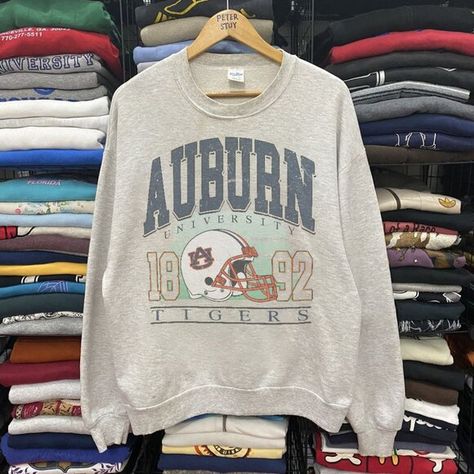 Vintage Auburn University Sweatshirt, Auburn Tigers Football Unisex Shirt tee Sooners Football, Georgia Bulldogs Football, Baseball Sweatshirts, University Shirt, Vintage University, University Sweatshirts, Football Sweatshirt, Auburn University, Oklahoma Sooners