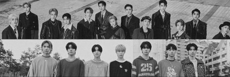 #seventeen #enhypen #blackandwhite #seventeenedit #enhypenedit #twitter #header Seventeen And Enhypen, Seventeen Twitter Header, Enhypen Twitter Header, Enhypen Twitter, Facebook Header, Facebook Cover Photos, Twitter Header, Kpop Guys, Kpop Wallpaper