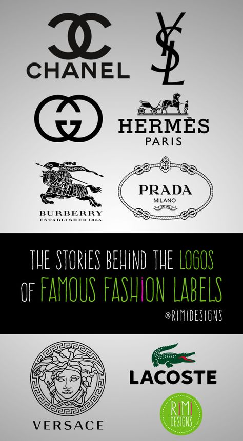 Although famous fashion labels are based around fashion design, clothes and stitching, the fashion houses themselves and also their customers often place heavy value on their logos. Fashion Logos, Expensive Brands, Fashion Logo Branding, Graphic Design Blog, Web Graphic Design, Level 5, Design Clothes, Famous Fashion, Fashion Design Clothes