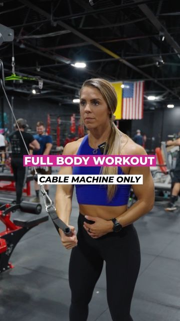 Cable Shoulder Workout Gym, Total Body Cable Machine Workout, Workouts With Cable Machine, Nikkiey Stott Workout, Arms Cable Workout, Cable Weight Machine Workout, Cable Chest Workout Women, Full Body Cable Workout, Arm Workout Cable Machine