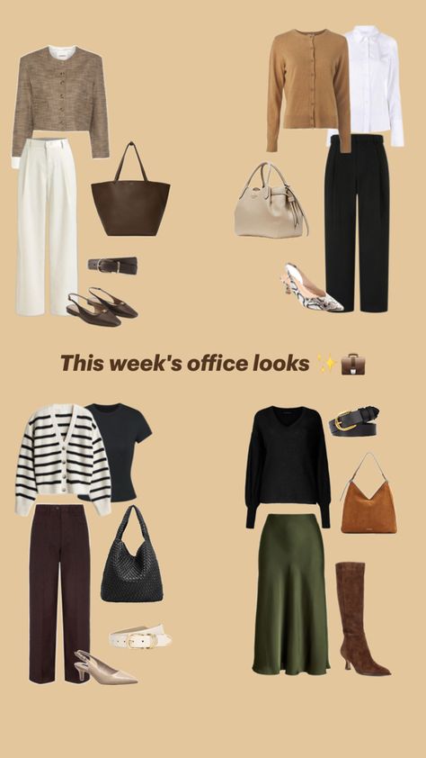 Fall outfit inspo for the office #officeoutfit #casualoutfit Work Week, Outfit Inspo Fall, Office Outfits, Fall Outfit, The Office, Fall Outfits, Casual Outfits, Outfit Inspo, Autumn Outfits