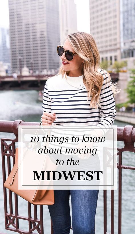 For anyone considering a move to Chicago, take some notes. This list is all the things they don’t tell you before you move. 10 Things I Learned After Moving to the Midwest | Visions of Vogue Midwest Fashion, Moving To Chicago, Kate Spade Watch, Fendi Bag, Things I Learned, Tortoise Sunglasses, Red Lipstick, Tan Suede, Suede Pumps