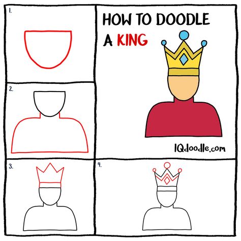 King Doodle, How To Doodle, Draw Doodles, Doodle A, Drawing Help, Easy Doodles, King A, Sketch Notes, Journal Doodles