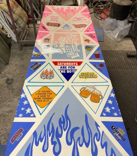 Lets Get Hammered Shark Pong Table, 21st Birthday Beer Pong Table, Wedding Beer Pong Table Painted, Beer Dye Table Ideas Frat, Guys Beer Pong Table Painted, Halloween Beer Pong Table, Blue Pong Table Painted, Beer Pong Table Painted Men, Cup Pong Tables Painted Guys