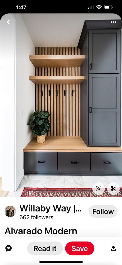 Contemporary Mudroom, Entry Way Lockers, Built In Cubbies, Functional Mudroom, Mudroom Lockers, Mudroom Entryway, Mudroom Decor, Mudroom Laundry Room, Built In Cabinet