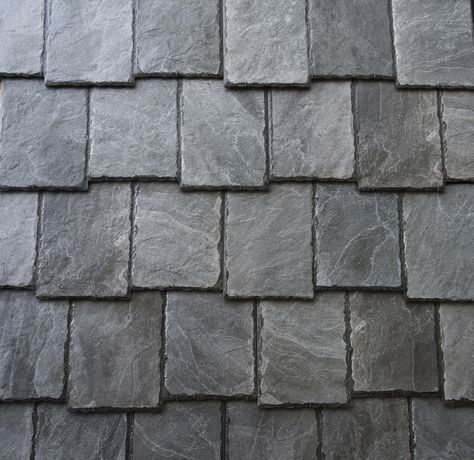 Silver Mist Tile roofing made to look like slate! Slate Roof Shingles, Synthetic Slate Roofing, Genteng Atap, Cladding Ideas, Slate Shingles, Slate Roof Tiles, Shingle Colors, Mansard Roof, Old Stone Houses