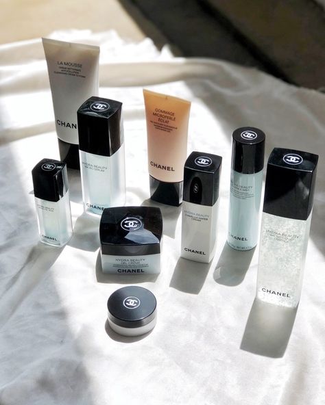 Chanel Products Skin Care, Chanel Skincare Products, Luxury Skincare Routine, Chanel Beauty Products, Chanel Skincare Aesthetic, Chanel Beauty Aesthetic, Luxury Skincare Aesthetic, Rich Skincare, Chanel Skin Care