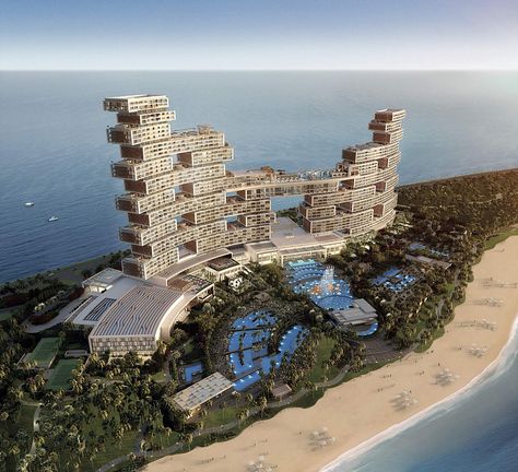 Dubai Atlantis, Royal Atlantis, Residence Architecture, Atlantis Resort, Sky Pool, Open House Plans, Hotel Concept, Job Vacancy, Palm Jumeirah