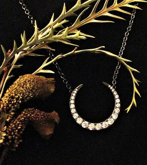 Moon Pendant Moon Jewelry Moon Necklace Crescent Moon Cresent Moon Necklace, Crescent Moon Jewelry, Necklace Moon, Crystal Moon, Trending Bracelets, Moon Gifts, Moon Studs, Crescent Moon Necklace, Moon Jewelry