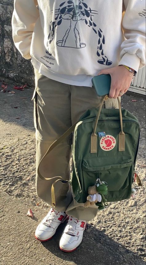 Fjallraven Kanken Backpack Outfit, Kanken Bag Aesthetic, Fjallraven Kanken Outfit, Kanken Backpack Outfit, Fjallraven Kanken Aesthetic, Kanken Backpack Aesthetic, Aesthetic Kanken, Kanken Aesthetic, Kanken Bag