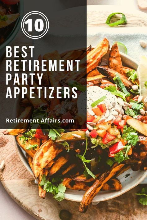 Looking for some great appetizer ideas? Check out these delicious healthy retirement party appetizers that will be sure to impress your guests.#party#Retirement #Party Appetizers #seniors#elderly Retirement Party Food, Appetizer Ideas, Party Appetizers, Great Appetizers, Retirement Party, Party Food Appetizers, Retirement Parties, Appetizers For Party, Party Food