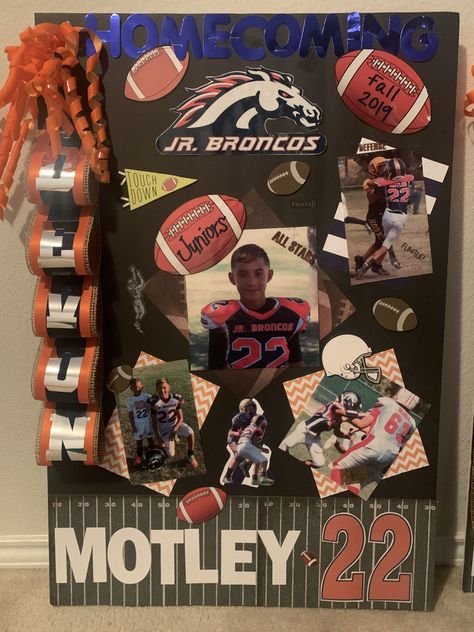 Football Posters Homecoming, Senior Board Ideas Football, Football Homecoming Poster Ideas, Senior Football Board Ideas, Football Senior Night Posters Ideas, Homecoming Football Posters For Players, Homecoming Posters Football, Football Player Poster Ideas, Senior Football Poster Ideas