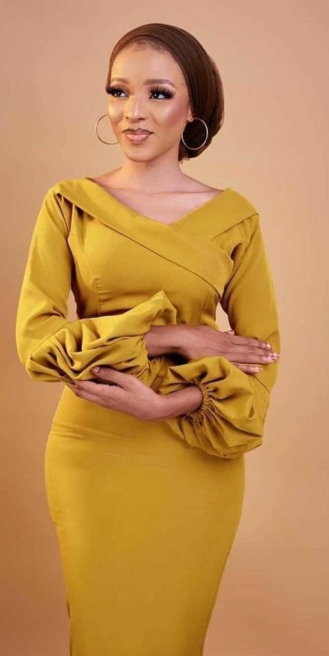 Modest Dresses Fashion, Classy Gowns, Corporate Dress, African Fashion Skirts, African Wear Dresses, Modest Dresses Casual, Stylish Work Attire, African Fashion Women Clothing, Muslim Fashion Outfits