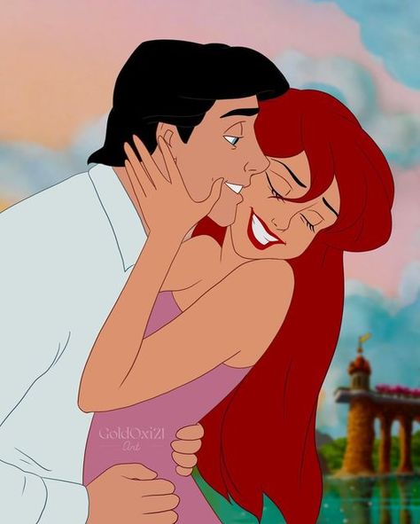 Disney Romance, Foto Disney, Image Princesse Disney, Disney Illustration, Cute Disney Pictures, Disney Princess Ariel, Happy Cartoon, Disney Artwork, Cartoons Love