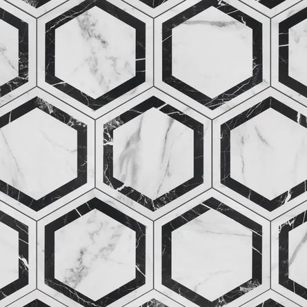 Merola Tile BioTech 11" x 13" Porcelain Marble Look Wall & Floor Tile | Wayfair Pool Shade, Merola Tile, Hexagon Tiles, Accent Tile, Bathroom Wall Tile, Natural Stone Tile, Porcelain Flooring, Marble Stones, Wall And Floor Tiles