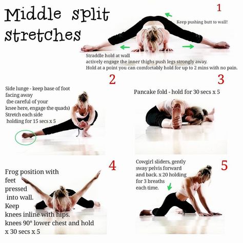 3,073 Likes, 116 Comments - ▫ Lorraine Bradley  (@catbradleyyoga) on Instagram: “Middle split stretches. Can anyone learn to middle split at any age, even if you've never been…” Splits Stretches, Photo Yoga, Middle Splits, Dance Stretches, Dancer Workout, Yoga Exercises, Yoga For Flexibility, Types Of Yoga, Gymnastics Workout