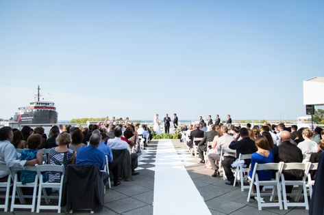 Wow your guests with a stunning location by choosing one of these Cleveland wedding venues on the lake. Cleveland Wedding Venues, Industrial Wedding Style, Lake Wedding Venues, Cedar Point Amusement Park, Indoor Event, Cleveland Wedding, Waterfront Wedding, Water Can, Lake Wedding