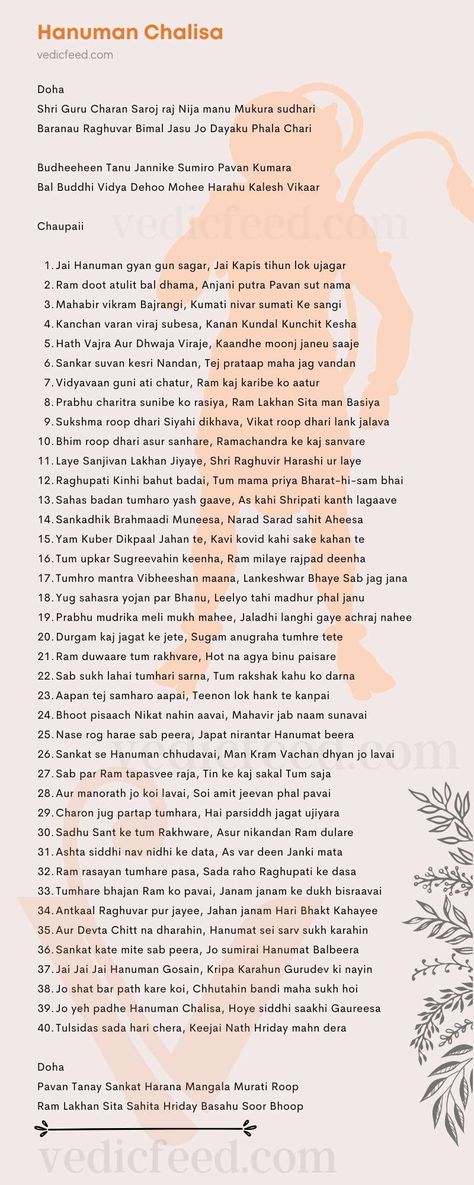 Hanuman Chalisa - Lyrics With Meaning (English/Hindi) Hanuman Chalisa English Lyrics, Hanuman Bhakti Quotes, Shri Hanuman Chalisa, Hanuman Bhakti Wallpaper, Jai Hanuman Chalisa, Hanuman Chalisa With Meaning, Hanuman Chalisa Photo, Hanuman Quotes Sanskrit, Mahadev Shloka Sanskrit