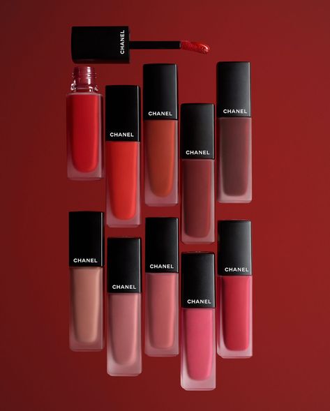 Rouge Allure Ink Fusion Liquid Lipstick - Makeup - CHANEL - Official site Chanel Rouge Allure Ink, Penyimpanan Makeup, Chanel Lipstick, Chanel Rouge, Lipstick Kit, 2019 Makeup, Liquid Lip Color, Chanel Beauty, Chanel Makeup