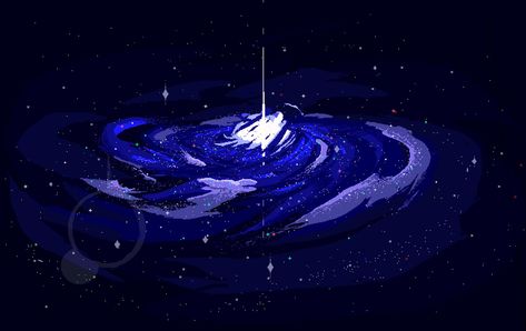 Blue cosmos galaxy in pixel art Astronomy Art, Arte 8 Bits, Galaxy Theme, 8bit Art, Cute Laptop Wallpaper, Ipad Background, Trendy Wallpaper, Facebook Profile, Star Wallpaper