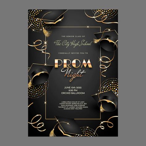 Prom Invites, Prom Tickets, Prom Posters, Farewell Party Invitations, Gala Invitation, Post Prom, Invitation Graduation, Mobile Banner, Bullet Journal Cover Ideas