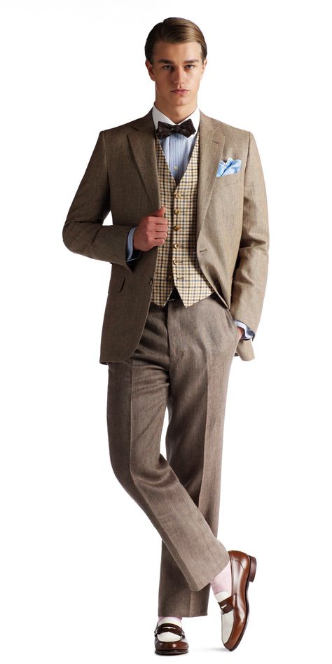 Great Gatsby Men's Fashion & Brooks Brothers Clothing — Gentleman's Gazette Great Gatsby Mens Fashion, Mens 20s Fashion, Gatsby Mens Fashion, Great Gatsby Men, Gatsby Man, Gatsby Men, Gentleman's Gazette, Great Gatsby Outfit, Great Gatsby Outfits