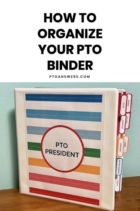 Let's take your mess of PTO papers and records and turn them into an organized binder and powerful planner that'll make your term so much easier! Great read for all PTO / PTA officers and committee chairs! Get To Know Your Pto, Pto Tshirts Design, Home And School Fundraiser, Ptsa Bulletin Board Ideas, Pta Sign Up Poster, Back To School Pto Ideas For Teachers, Pta Templates Free Printable, High School Pto Events, Pta Secretary Duties