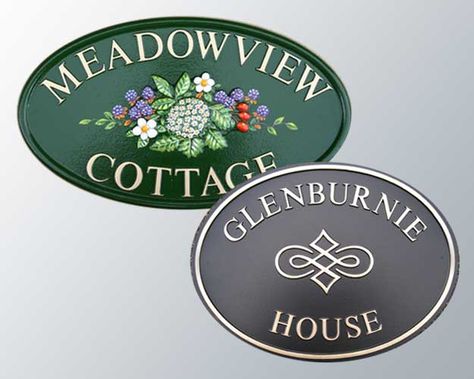 House Signs | Signs of the Times House Name Plaques, Cottage Names, Signs Of The Times, House Name Signs, Entry Porch, House Name, House Plaques, British Country, Cottage Signs