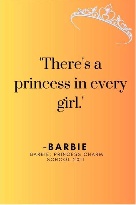 Barbie Senior Quotes, Barbie Affirmations, Graduating Quotes, Ethereal Core, Barbie Quotes, Princess Charm School, You're Doing Great, Barbie Books, 30th Party