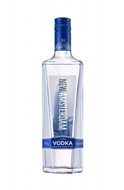 New Amsterdam Vodka New Amsterdam Vodka, Cheap Vodka, Water Bottle Label Design, Vodka Brands, Premium Vodka, Bottle Label Design, New Amsterdam, Wine And Liquor, Pet Bottle