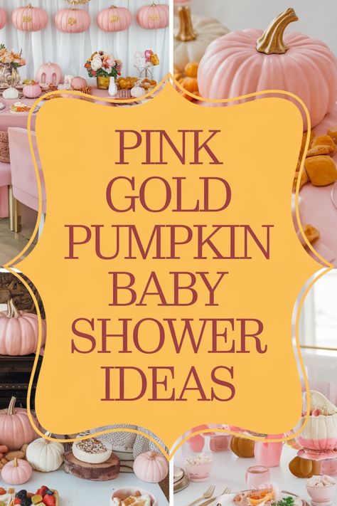 🌸 Step into a world where pink gold meets pumpkin in a baby shower theme that exudes luxury and charm. From glittering decorations to sophisticated setups, our pink gold pumpkin baby shower ideas will transform your celebration into an unforgettable elegant affair. Delight in the luxury of details that blend modern chic with sweet traditions. Create memories wrapped in gold and pink splendor! 🎈 Big Sister Baby Shower Ideas, Pumpkin Themed Baby Shower Ideas Girl, Fall Baby Girl Shower Ideas, Lil Pumpkin Baby Shower Ideas, Our Little Pumpkin Baby Shower Ideas, Pink Pumpkin Baby Shower Ideas, Fall Girl Baby Shower Ideas, Pumpkin Themed Baby Shower Ideas, Pink Fall Baby Shower