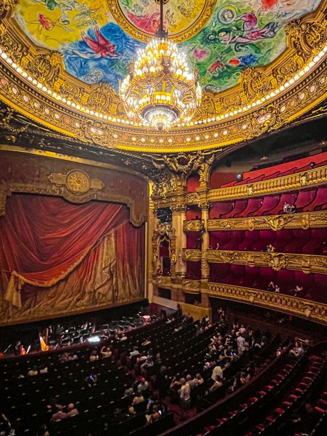 Paris Theatre, Opera Performance, Opera Aesthetic, Opera Garnier Paris, Opera Paris, Theatre Pictures, Opera Garnier, Paris Rooftops, Opera Music