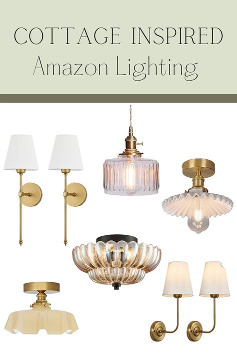 Vintage Living Room Lighting, Vintage Brass Light Fixture, Vintage Light Fixtures Kitchen, Cottage Living Room Lighting, Cottage Bathroom Light Fixtures, Hallway Light Pendant, English Cottage Lighting Ideas, Vintage Inspired Lighting, Cottagecore Kitchen Lighting