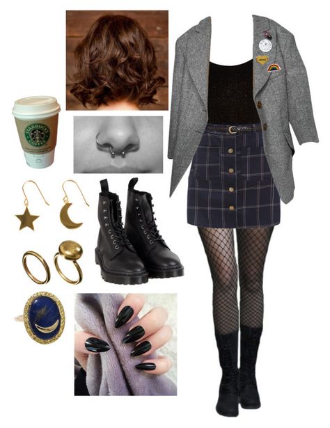 "Untitled #793" by marilyn78 ❤ liked on Polyvore featuring River Island, Dr. Martens, SOPHIE by SOPHIE, Made, MANGO and Me & Zena Doc Martens Outfit Winter, Doc Martens Outfit Grunge, Mode Grunge, Mood Clothes, Mein Style, Edgy Outfits, Character Outfits, Polyvore Outfits, Mode Style